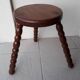 Tabouret tripode bois