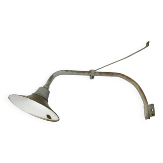 Large Greek Industrial Army Wall Street Light 2 1950s