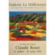 Affiche de Claude Roux Gallerie La différence Antibes 1991