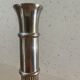 Art Deco candle holders, silver-plated cast iron.