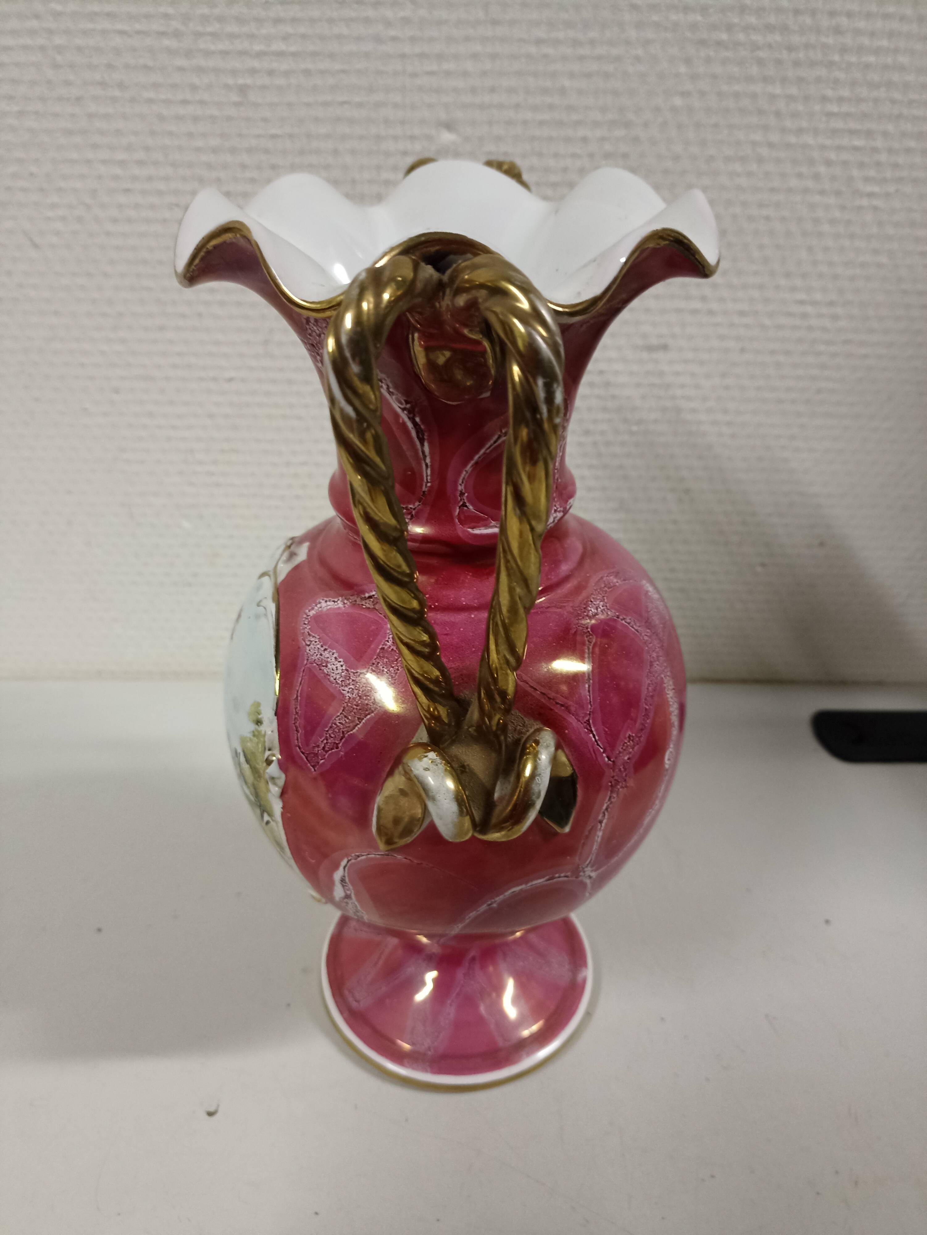 Decorative ceramic vase Gualdo Tadino Italy