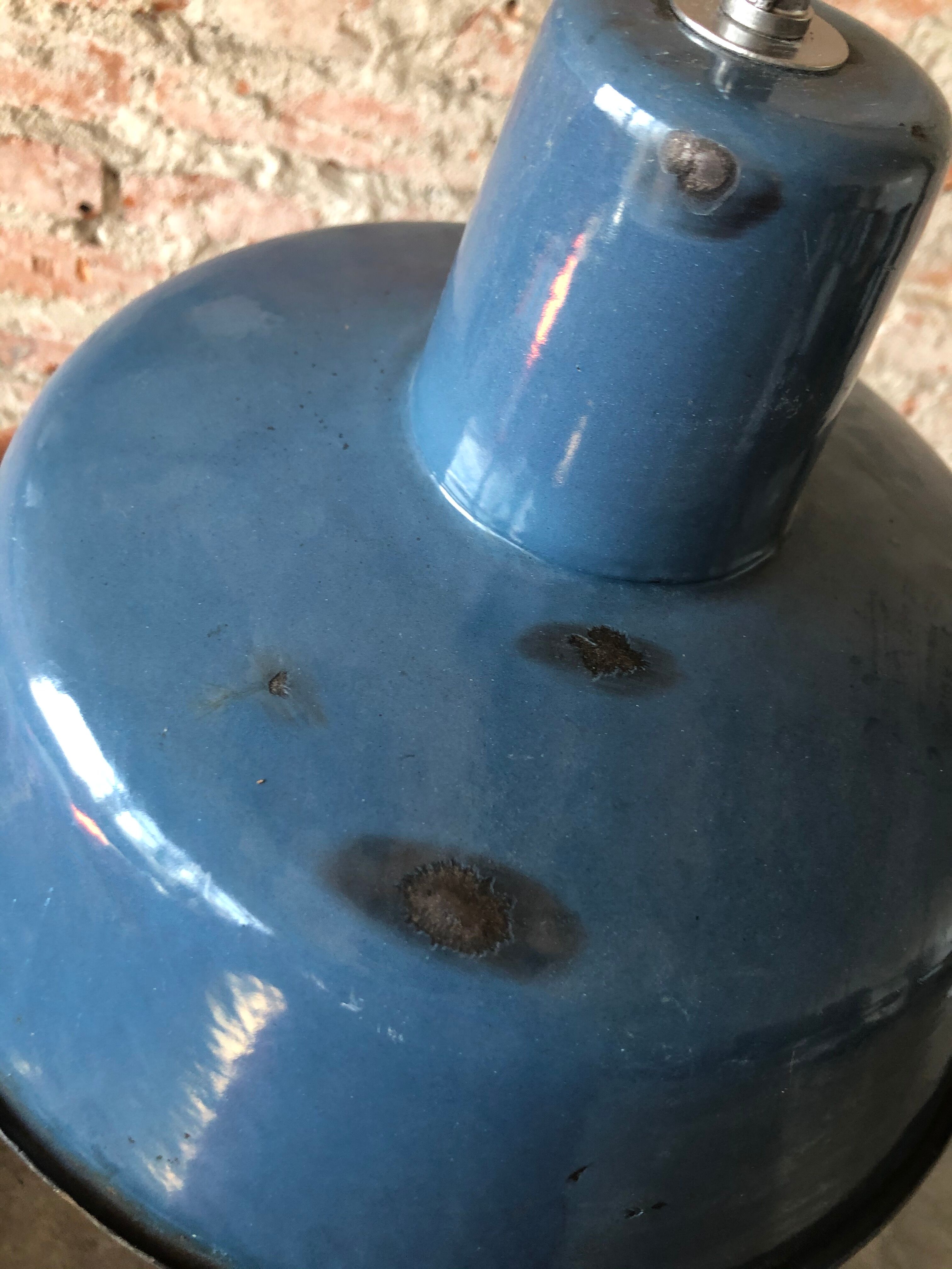 Vintage industrial factory ceiling lamp from Wikasy A23, 1960s