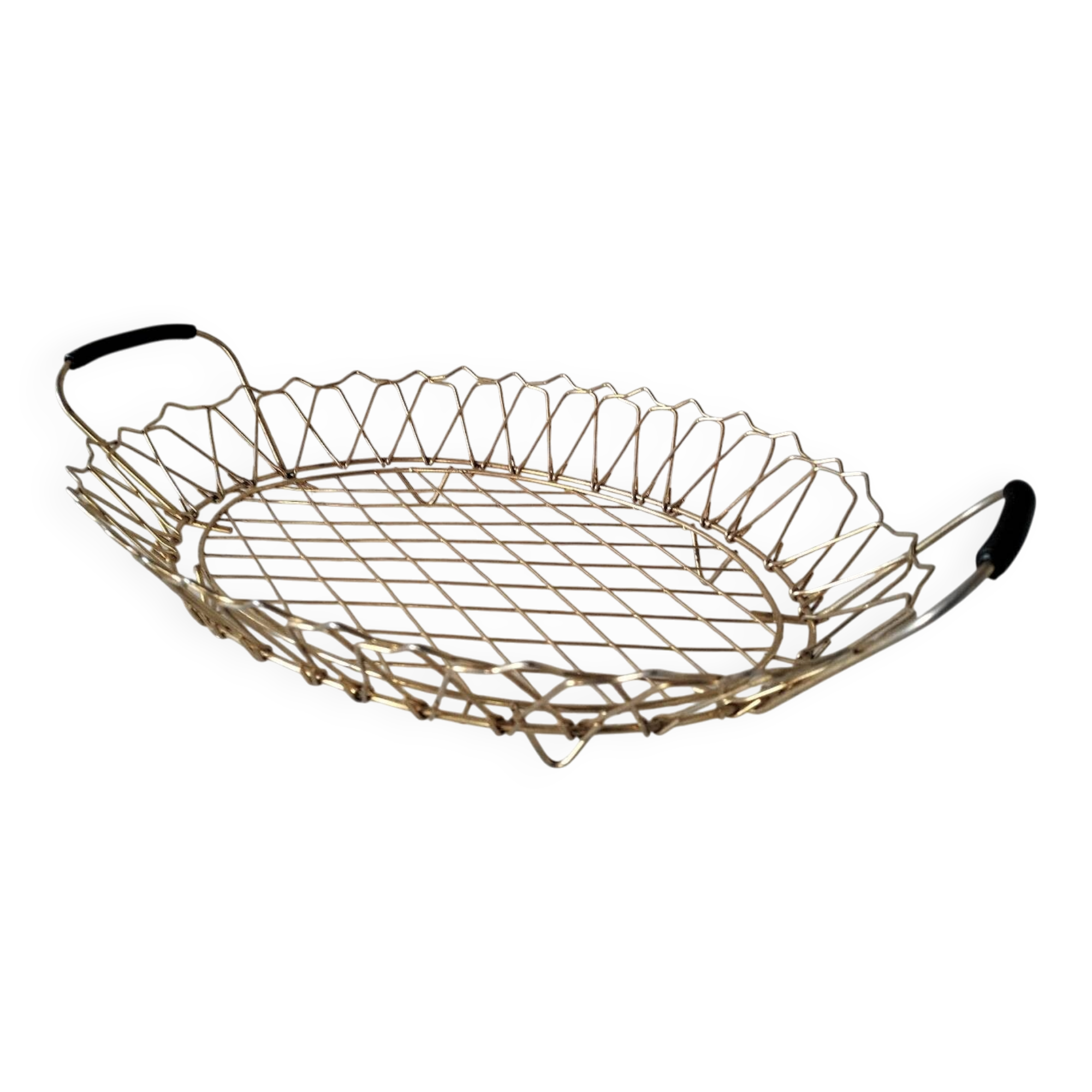 Golden metal basket