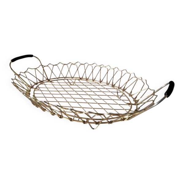 Corbeille metal doré