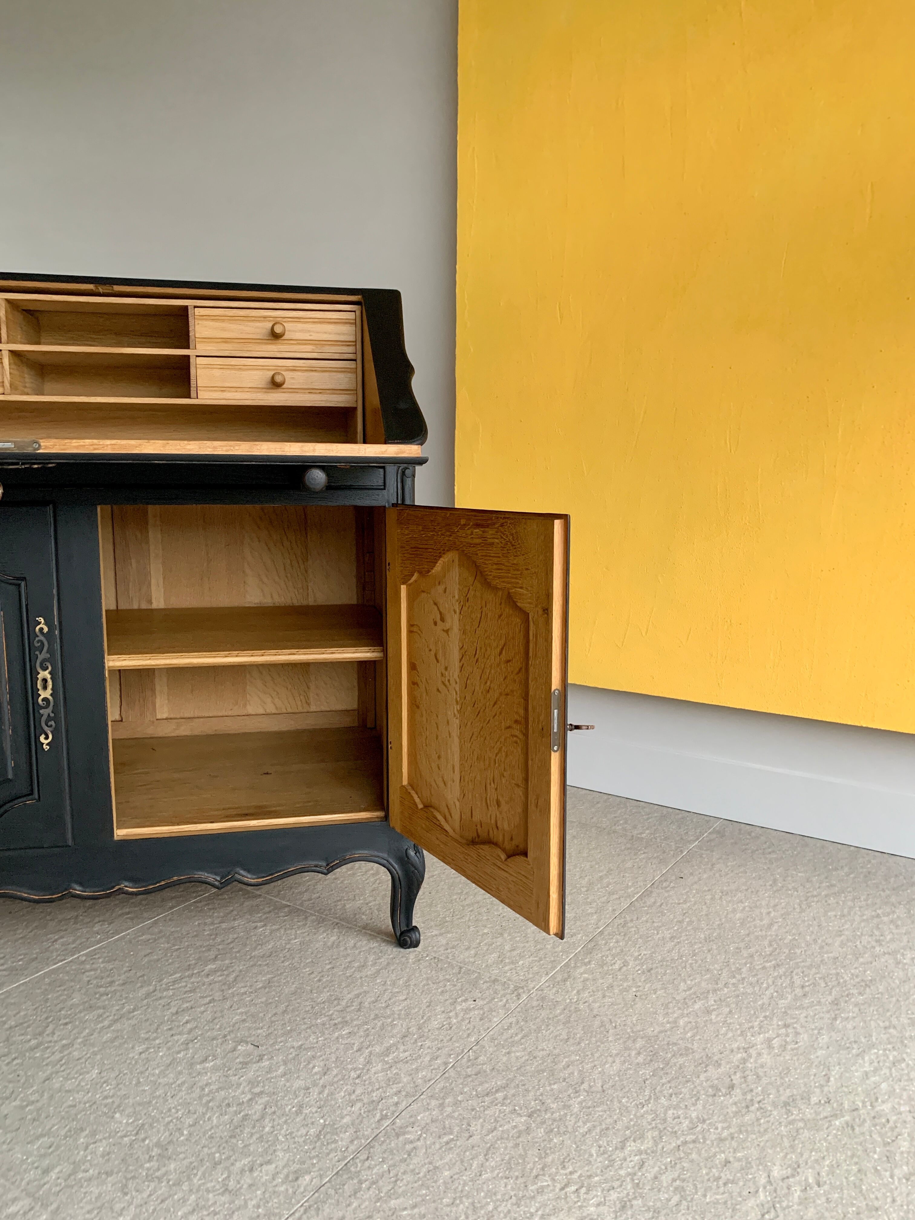 Vintage oak secretary