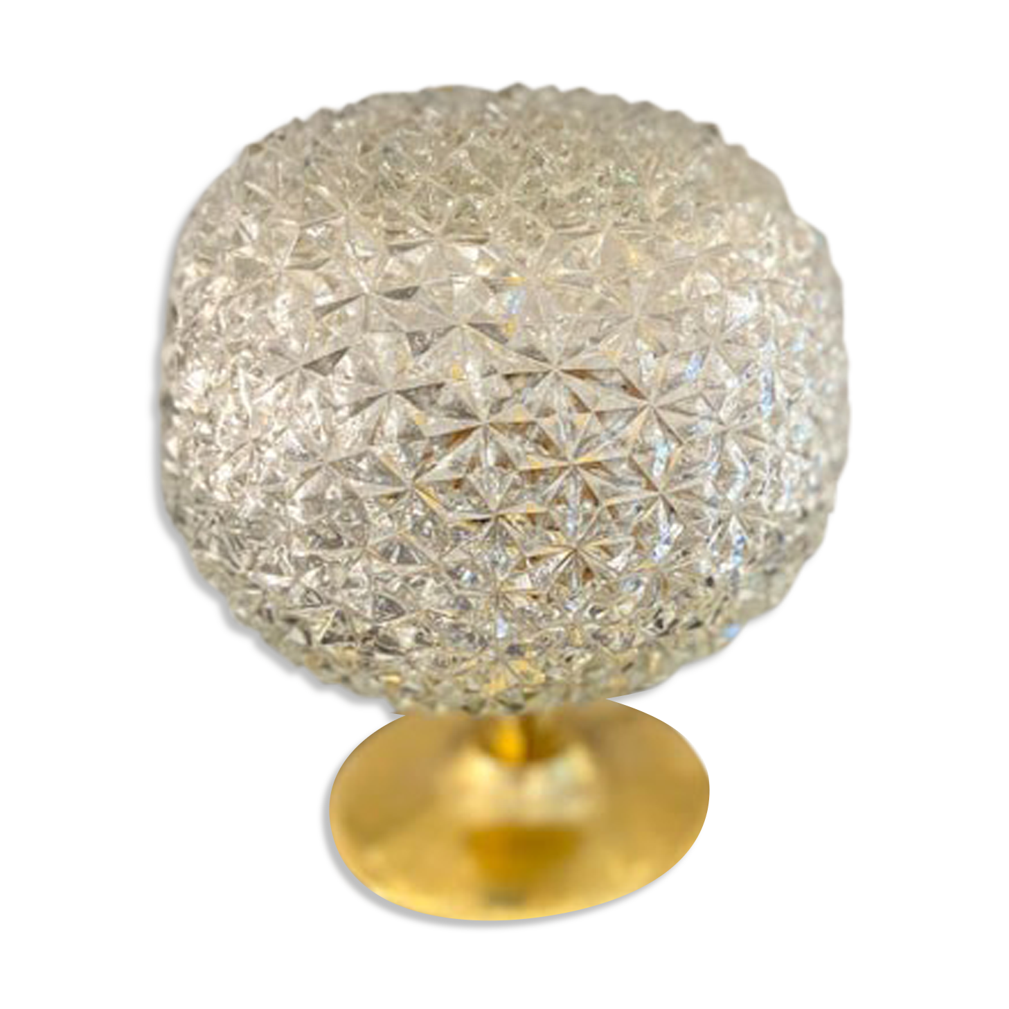Globe lamp "diamond tips" glass