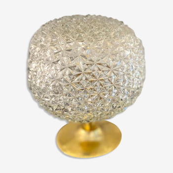 Globe lamp "diamond tips" glass