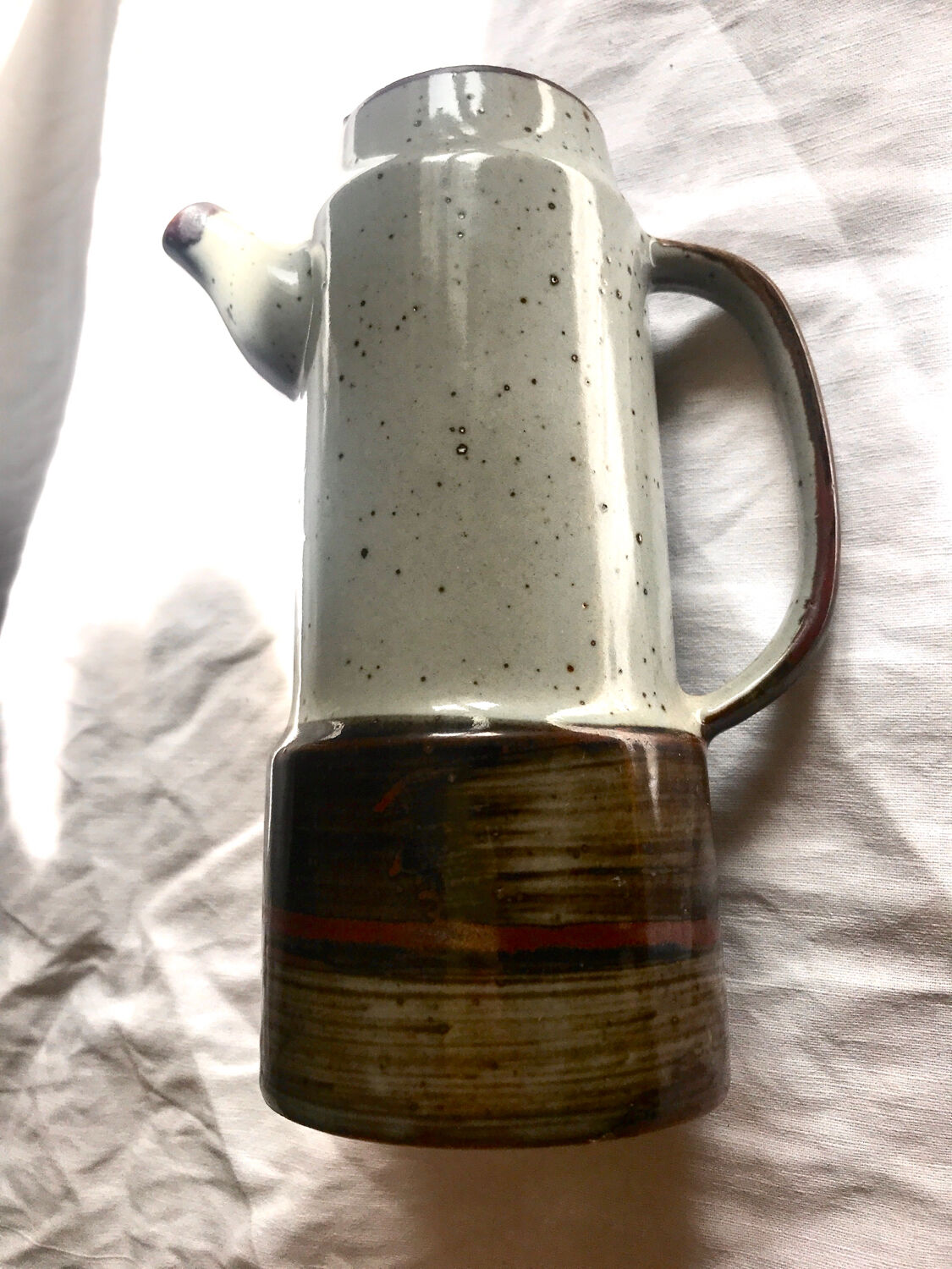 Sandstone peasant Japan pitcher