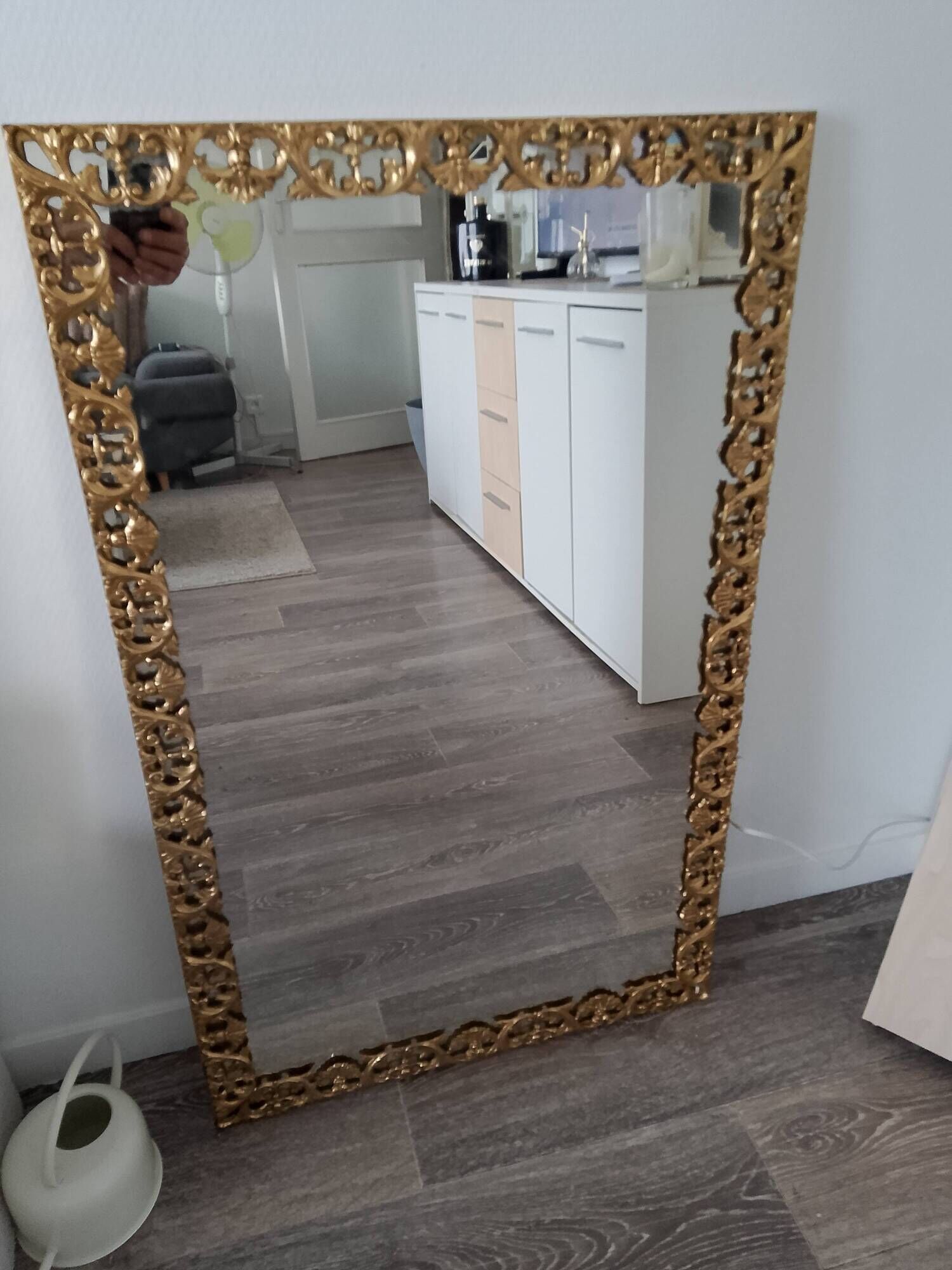 Brass mirror