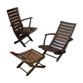 Pair of Triconfort and Ottoman 1950s armchairs