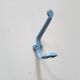 Vintage wall hook - blue lacquered metal - 1960-70