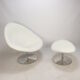 Big Globe Armchair with Ottoman by Pierre Paulin for Artifort, 1980s