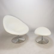 Big Globe Armchair with Ottoman by Pierre Paulin for Artifort, 1980s