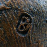 Anthropomorphic sculpture, terracotta, signed