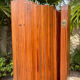 Wavy wooden screen circa 1950, Baumann by SNSA