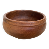 Large exotic teak wood salad bowl