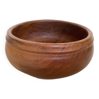 Large exotic teak wood salad bowl