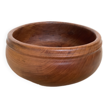 Large exotic teak wood salad bowl