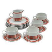 Winterling Bavaria Red Dot Porcelain Lunch Service 70s