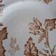 Antique iron earthenware plates accompanied by dishes