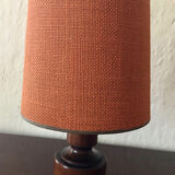 Table lamp wood and jute