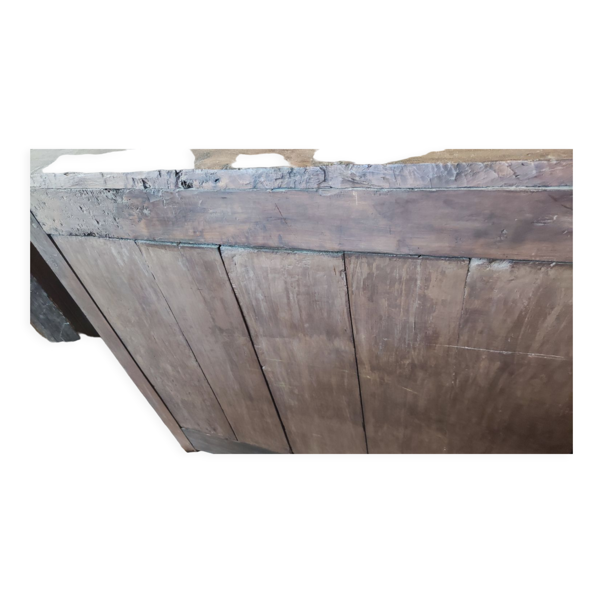 Sideboard with 2 doors and 2 drawers in walnut, 18th