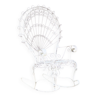 Fauteuil en métal « Paon » des années 1950 par Salterini, Mexique