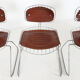 Lot de six chaises Beaubourg conçues par Michel Cadesin et Georges Laurent pour le Centre Pompidou