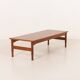 Italian mid-century low teak coffee table by Saporiti, 1960s