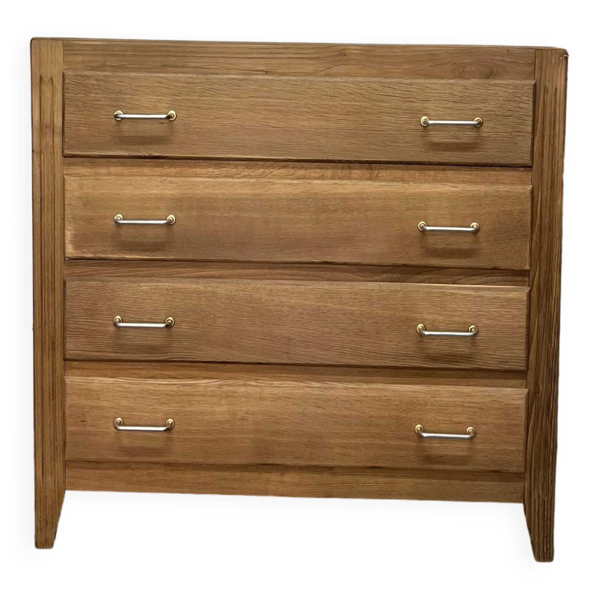 Commode vintage chêne brut
