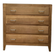 Commode vintage chêne brut