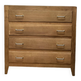 Commode vintage chêne brut