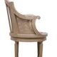 Louis XVI style barrel Cane Office desk chair rotatable