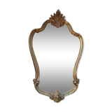 Baroque mirror rocaille Louis XV golden vintage
