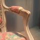 Louis XV style armchair upholstered with an Egyptian pattern.