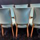 Suite 6 chaises design moderniste 1950