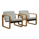 Set of 2 lounge chairs by Aeon Mondial, 1980s the Netherlands.