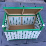 Trunk chest vintage 1960s scoubidou