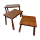 Brutalist nesting tables