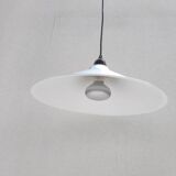 Brushed aluminum pendant light designed by Andreas Wilke in the 1980s