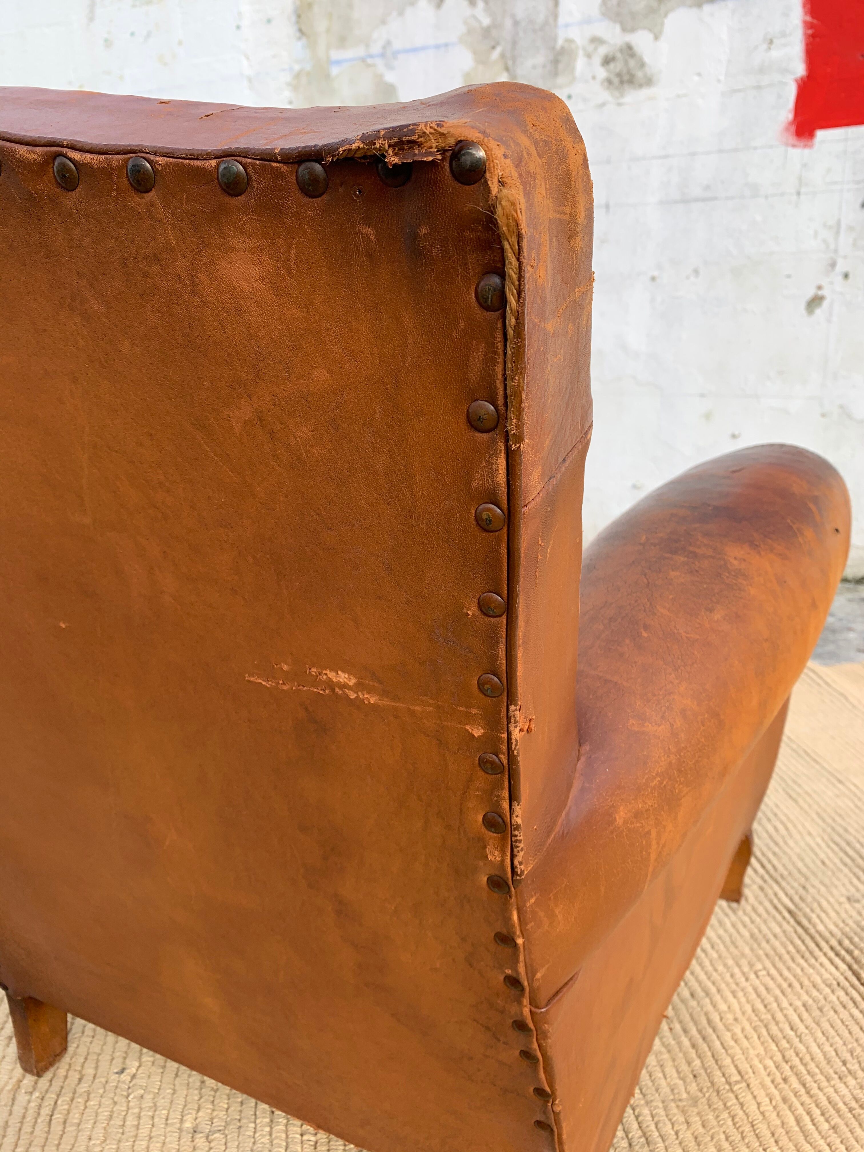 Leather club chair 1930