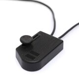 Floor lamp with a glass base and diffuser by Carlo Bartoli for Antonangeli, 1980s.