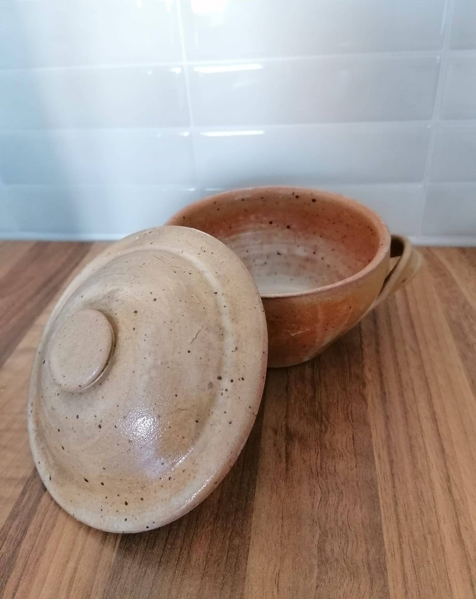 Small vintage stoneware tureen