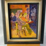 Bar scene by Henri Saada