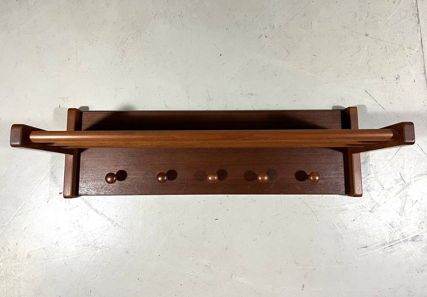 Aksel Kjersgaard teak wall coat rack Denmark