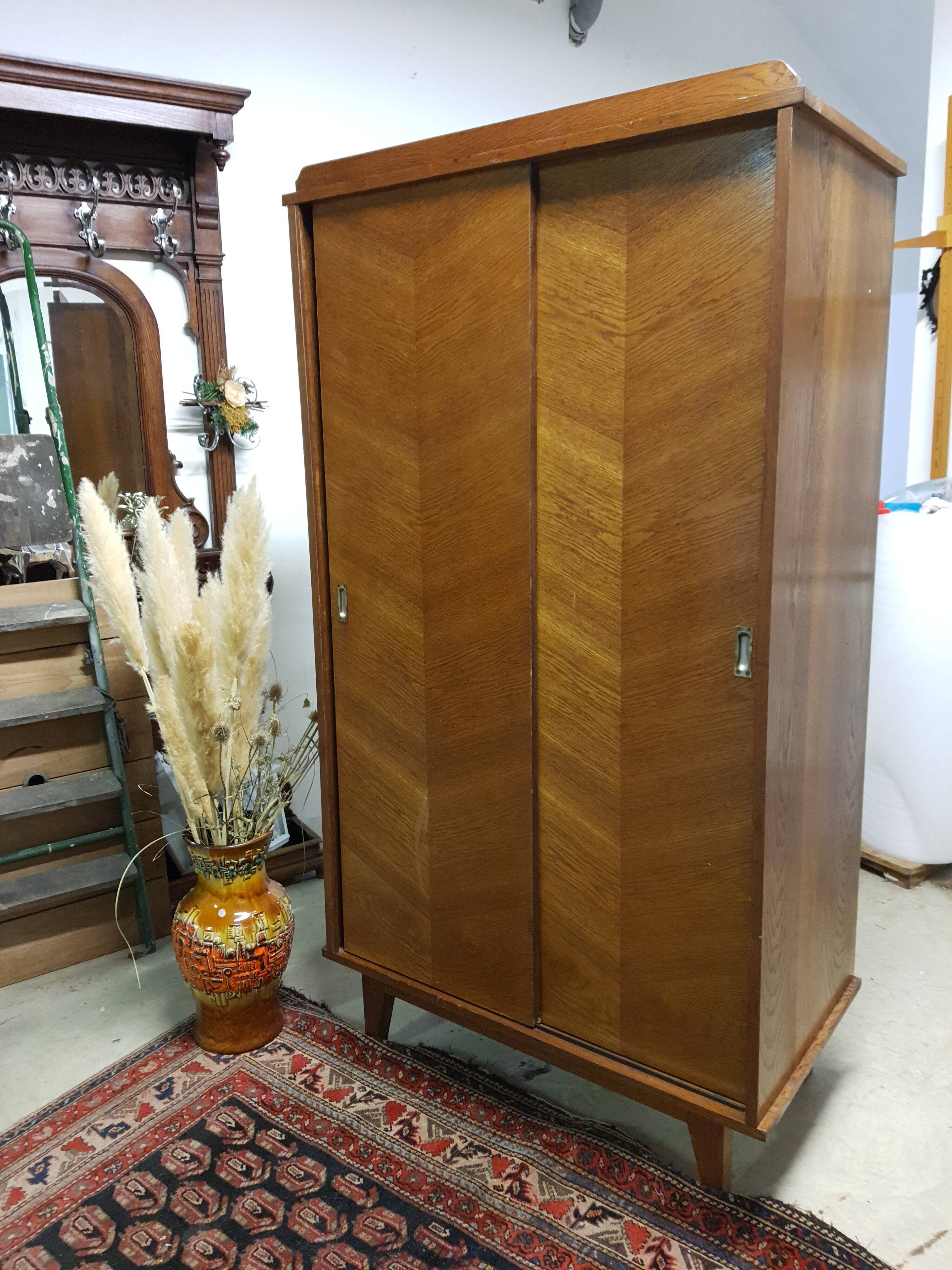 Vintage cabinet sliding doors