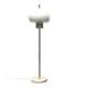 Italian space-style floor lamp from the 1960s with a stone base.