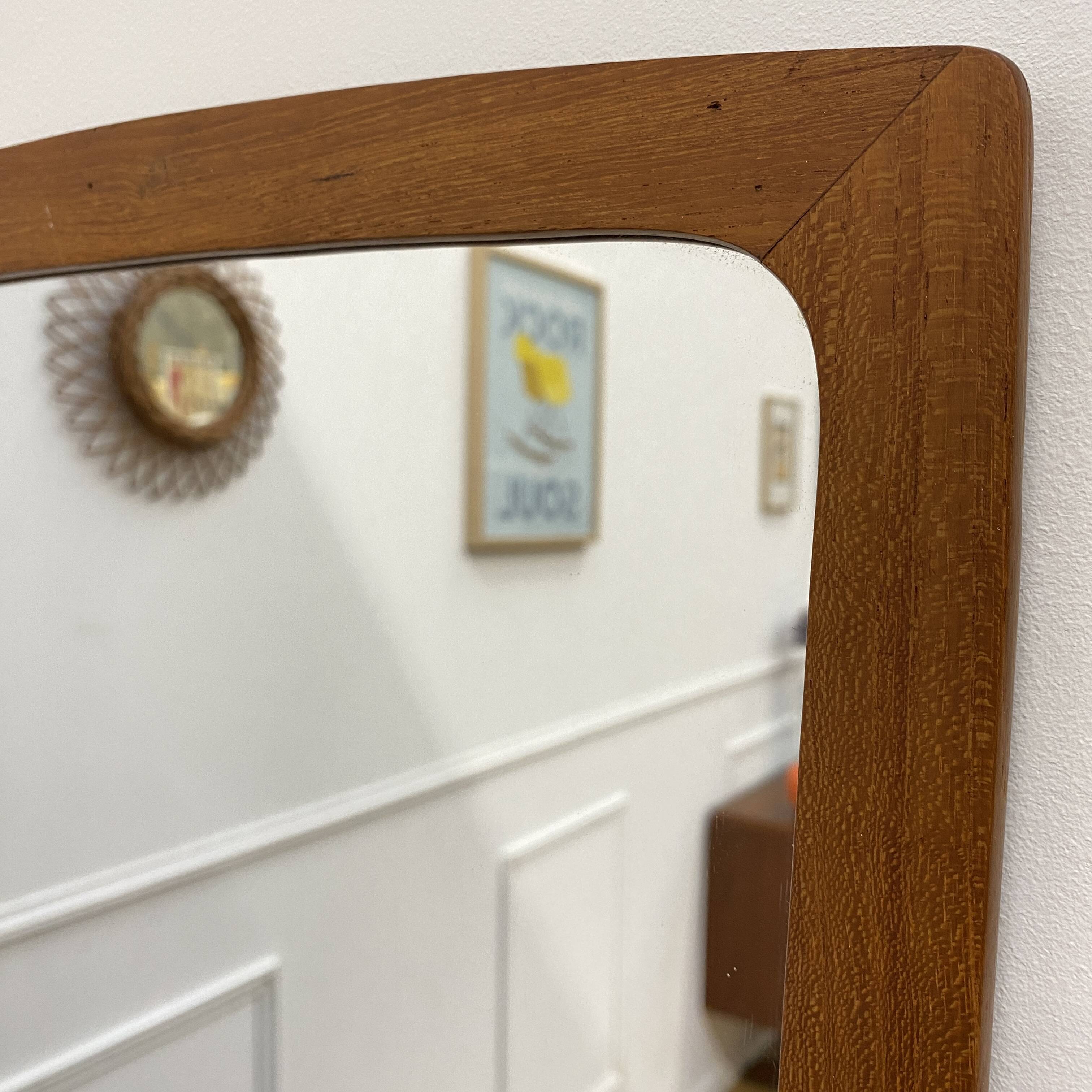 Danish teak mirror