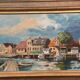 Original Swedish Oil On Canvas – “Helsingborg” By Arvid Karlsson – Dated 1975 – Vintage & Framed – 75 × 49 Cm (29.5" × 19.3")