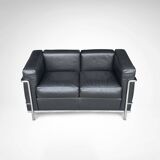 LC2 2-seater sofa by Le Corbusier et al. for Cassina 1990s